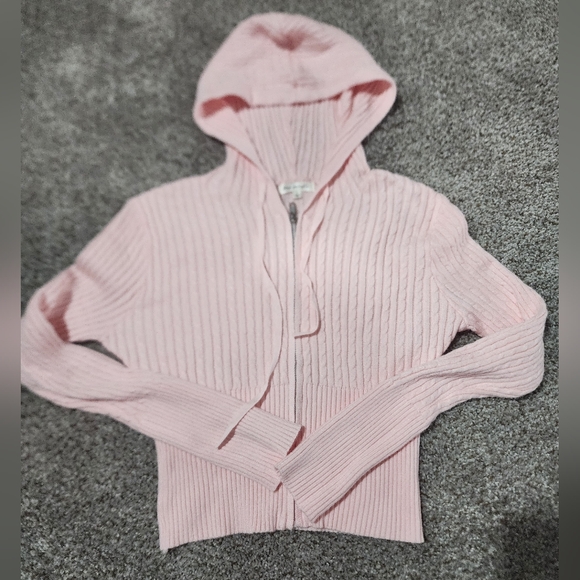 free for all Sweaters - Free For All Pink Hooded Women's Sweater S Junior